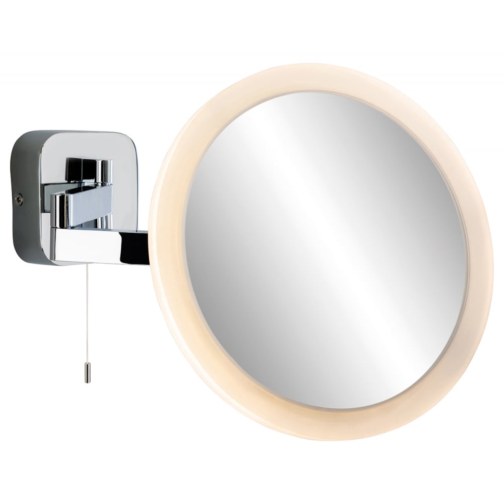 Couturier Modern Chrome Adjustable Neck Mirror Wall Light