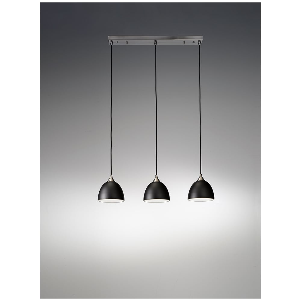 Fundamental Black Dome Ceiling Bar Pendant