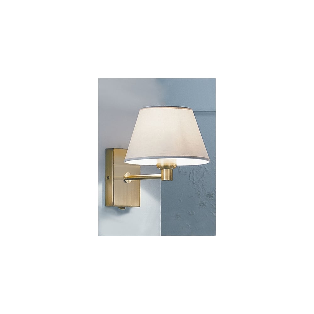 Satin Brass Single Light Wall Bracket