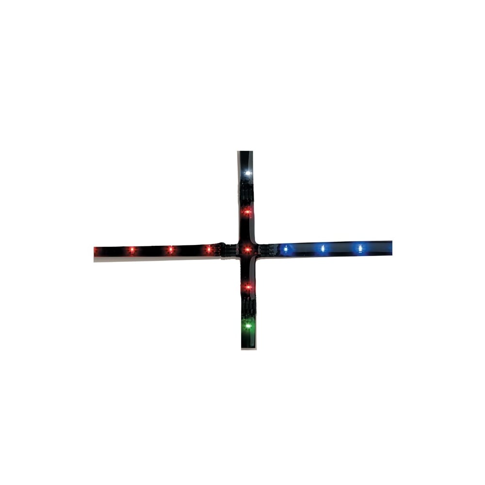 Inline Modern Red White Blue Green Led Cross Strip Light