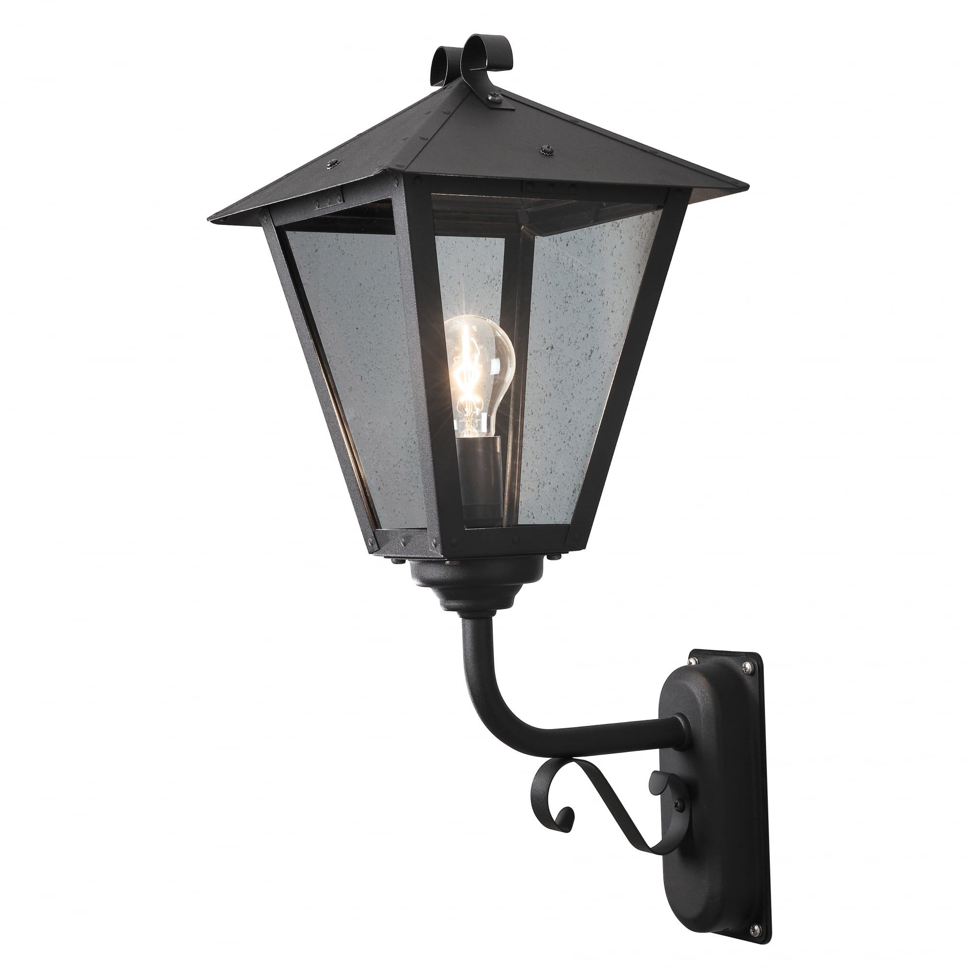 Benu Antique Outdoor Wall Light Black