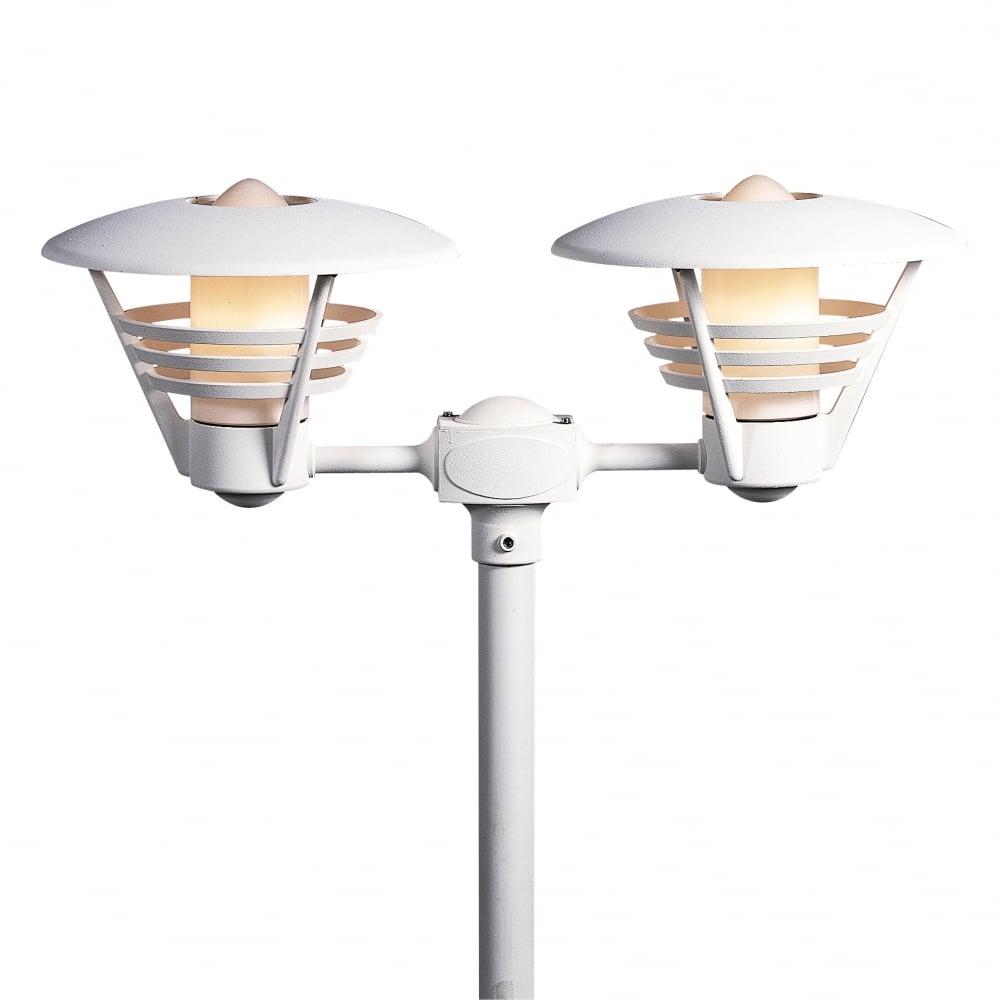 Gemini Twin Post Light Matt White