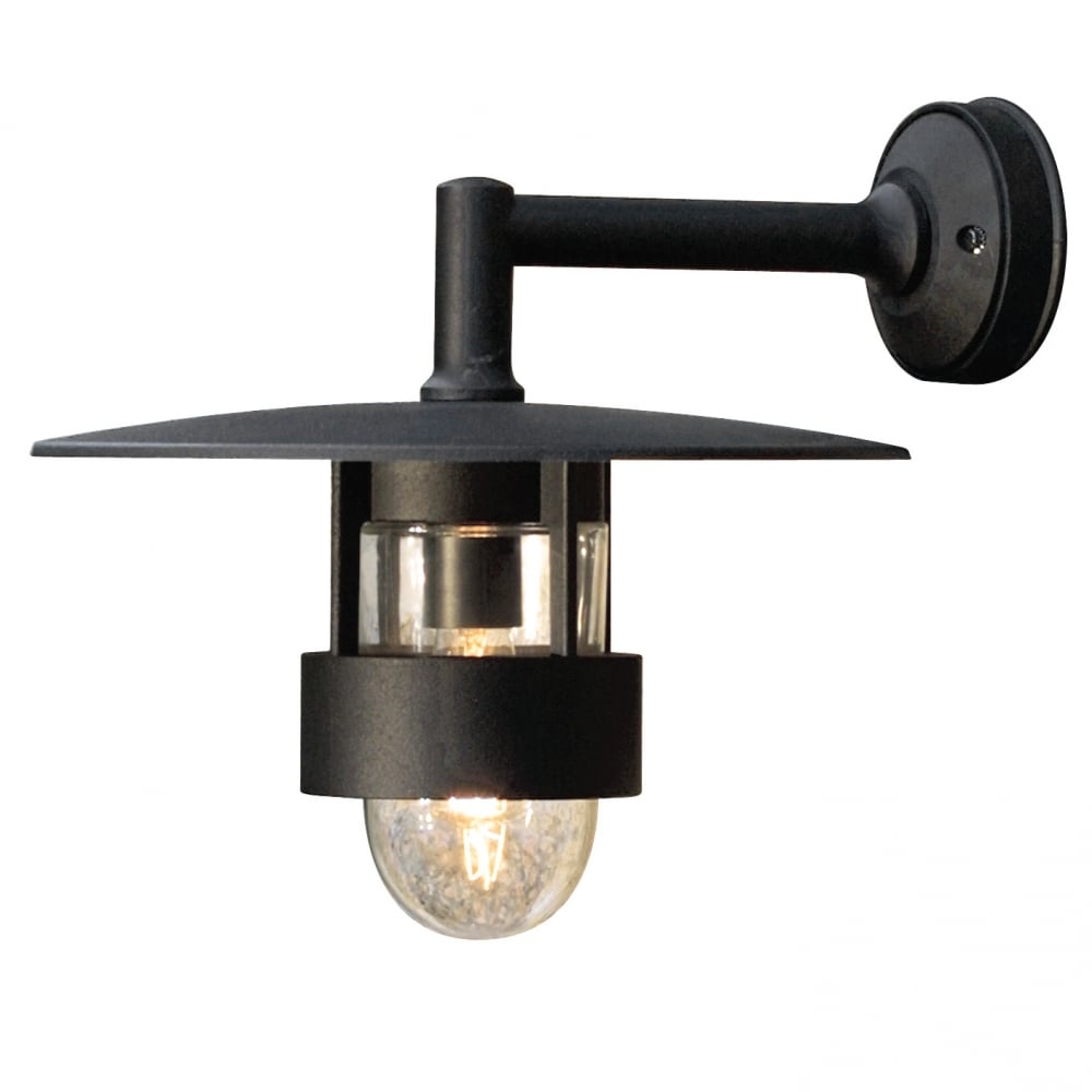 Freja Outdoor Matt Black Wall Light