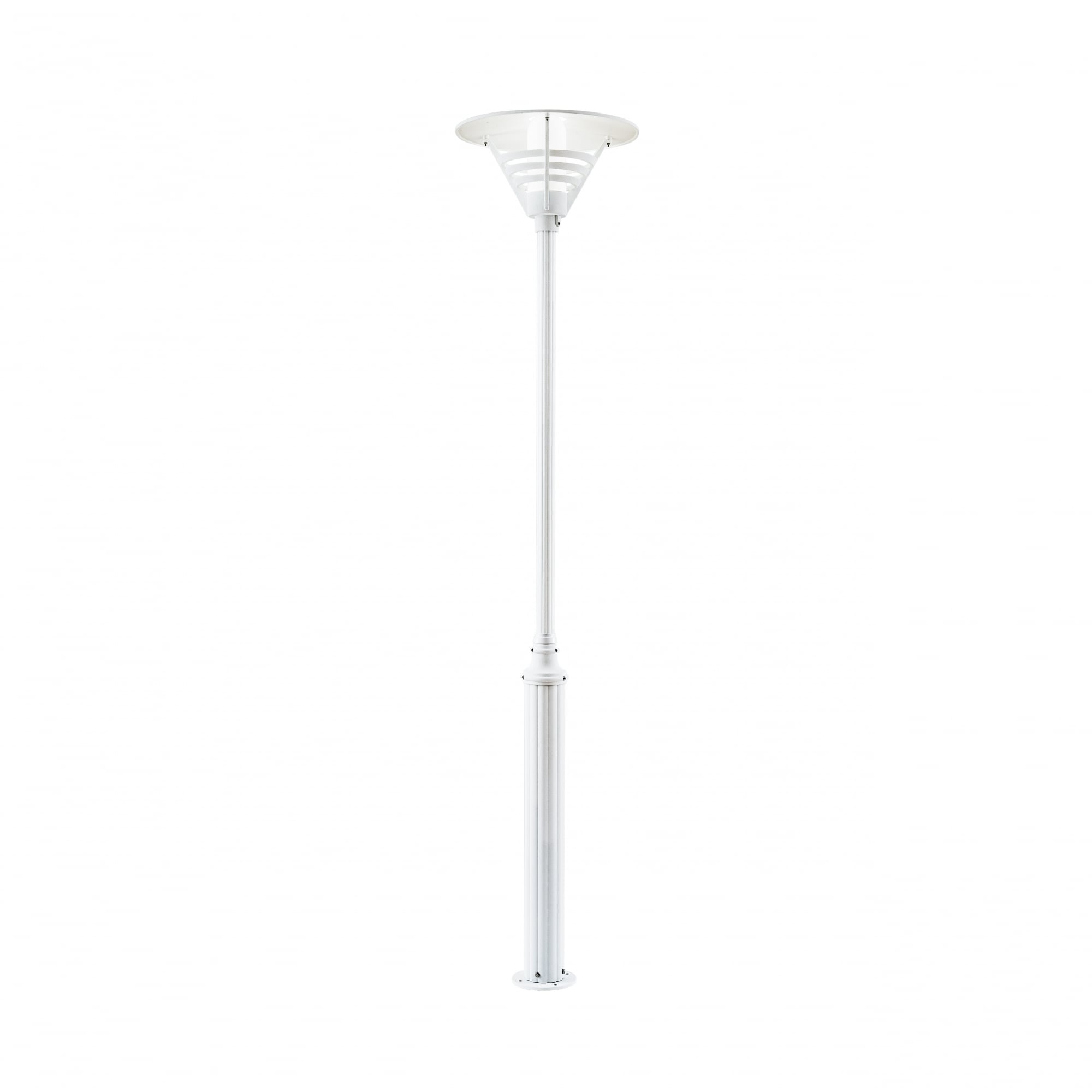 Gemini Matt White Lantern & Pole