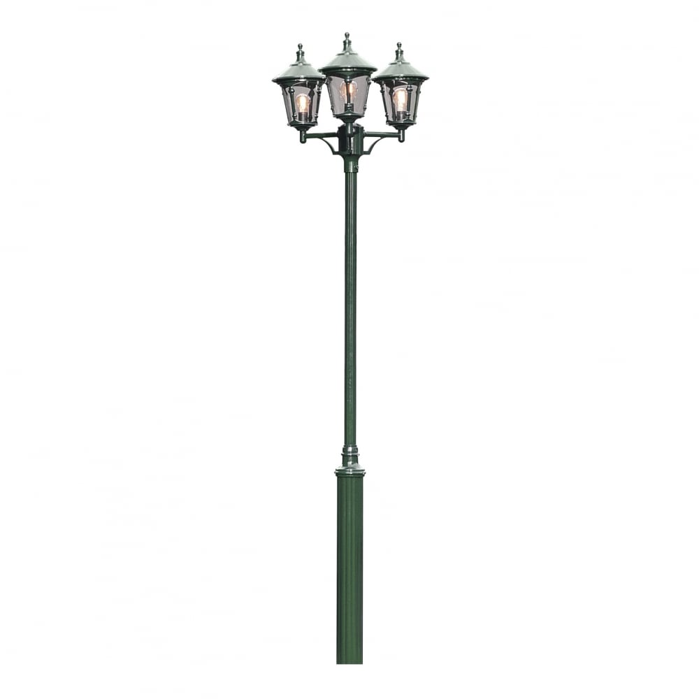 Virgo Verdi Driveway 3 Lantern Outdoor Pole Light