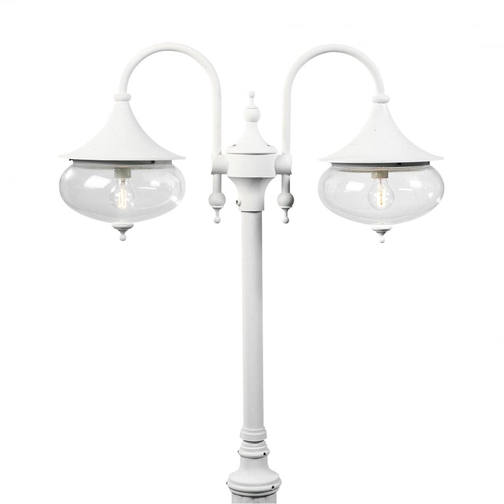 Libra Outdoor Twin Head Lamp Post