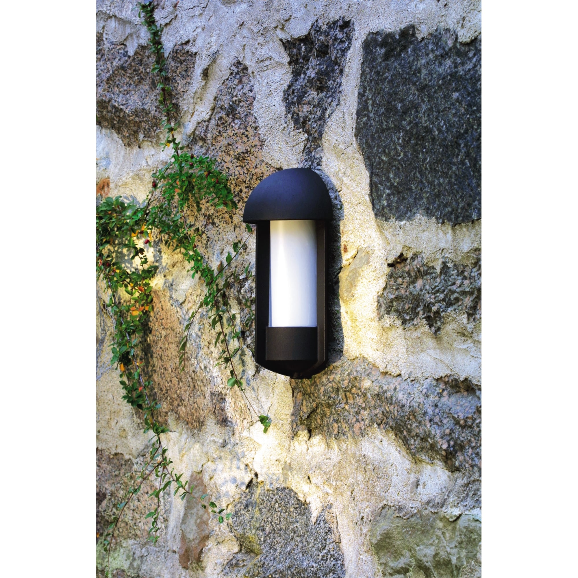 Tyr Matt Black Wall Light