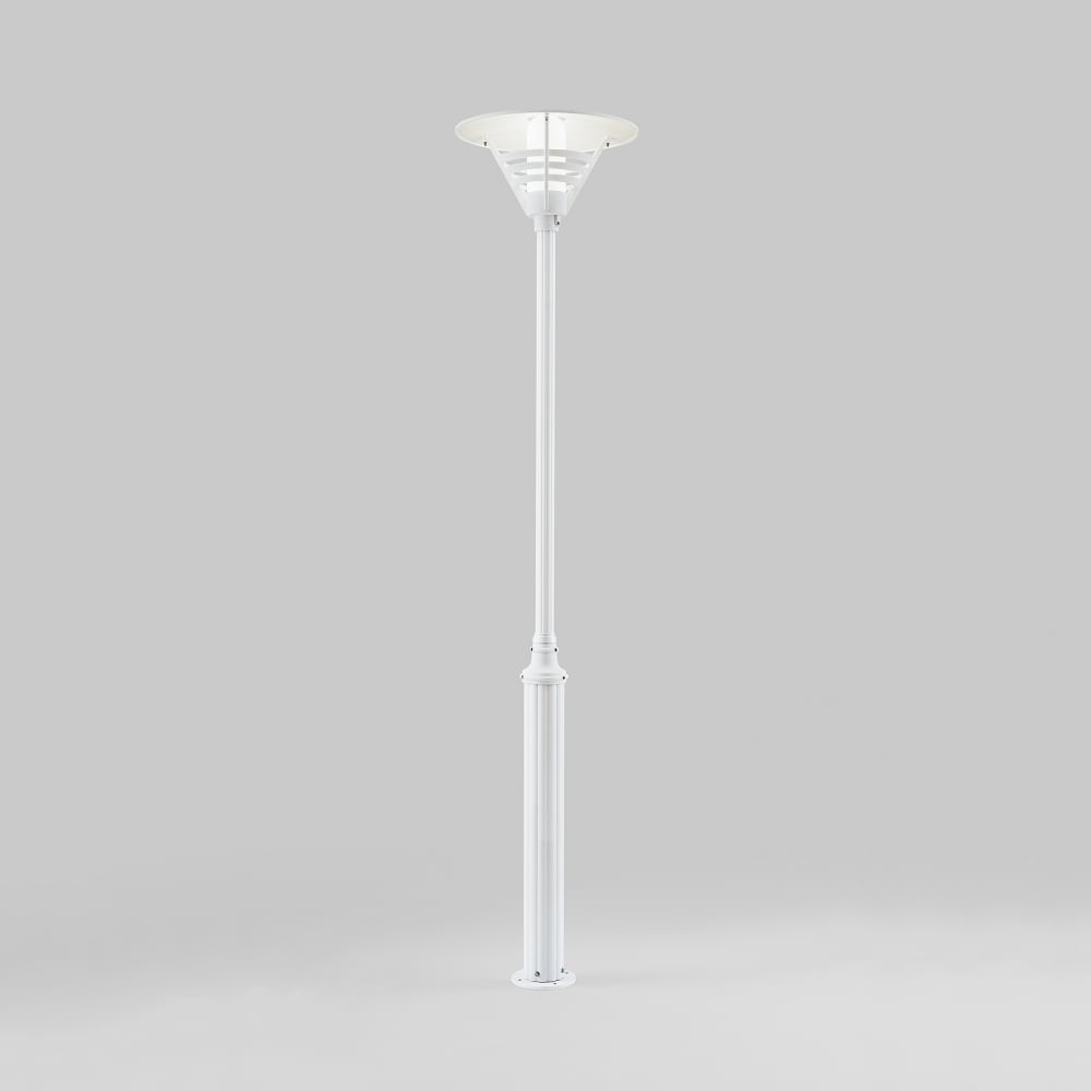 Gemini Matt White Lantern & Pole