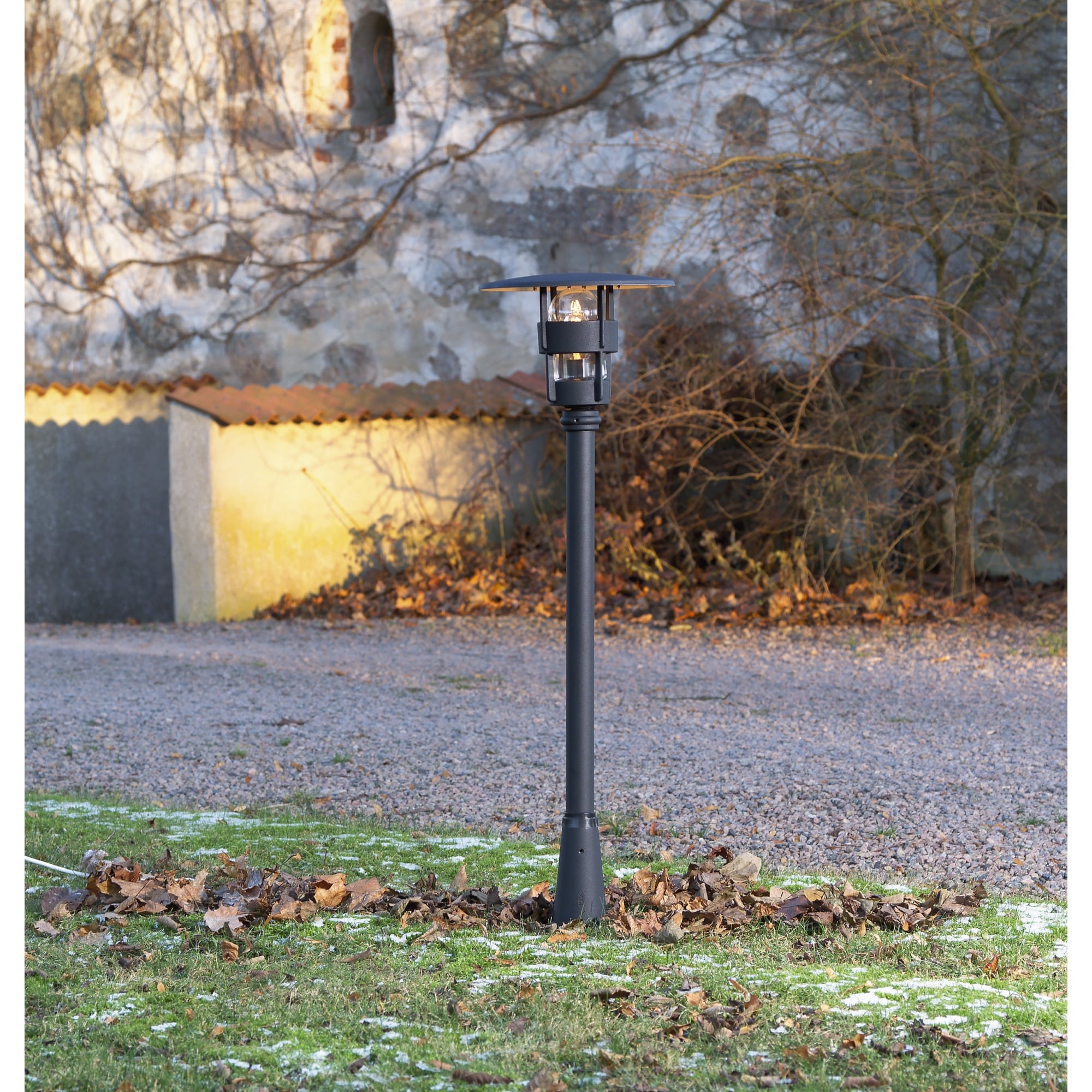 Freja Outdoor Modern Black Lamp Post Lantern Head