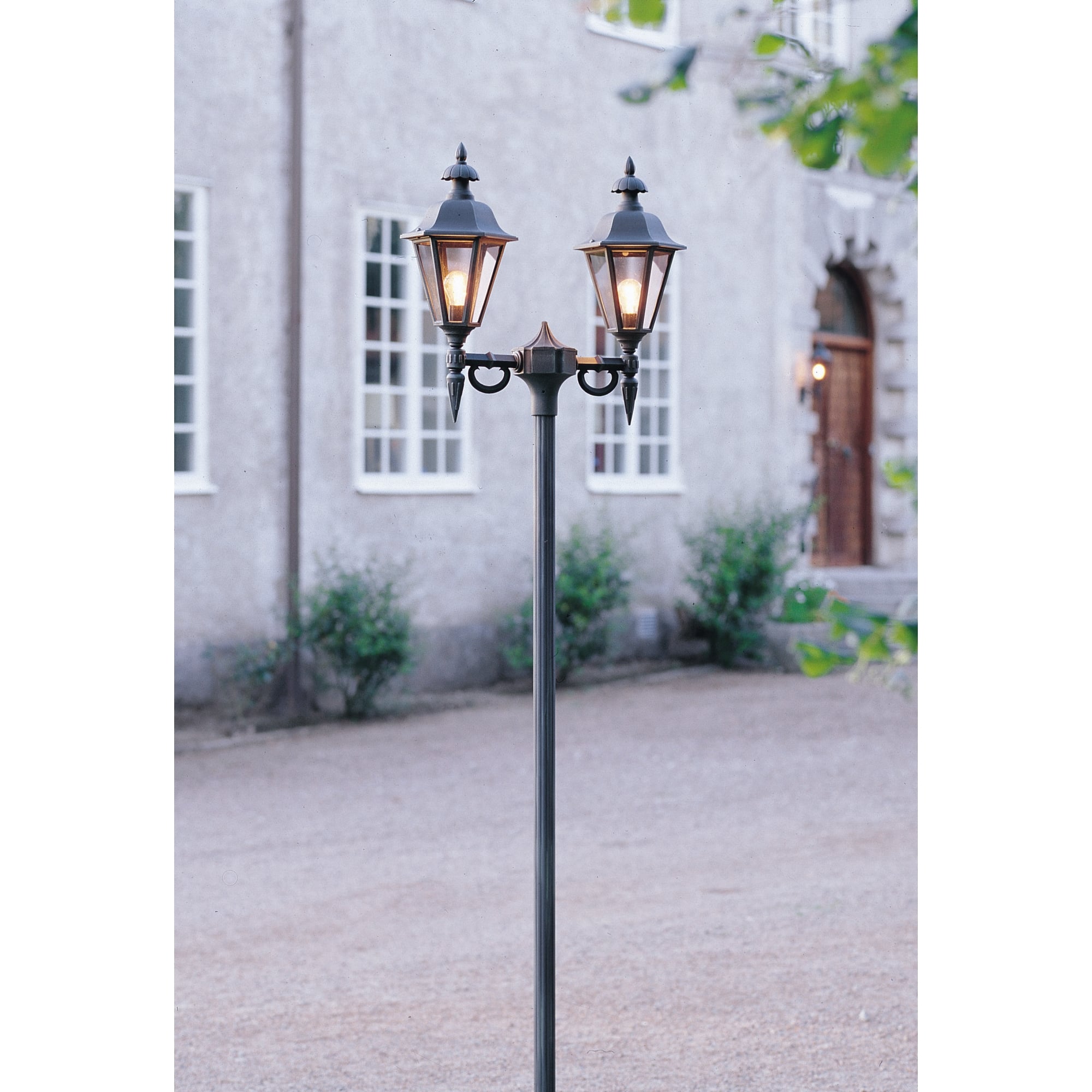 Pallas Twin Lantern Head Matt Black