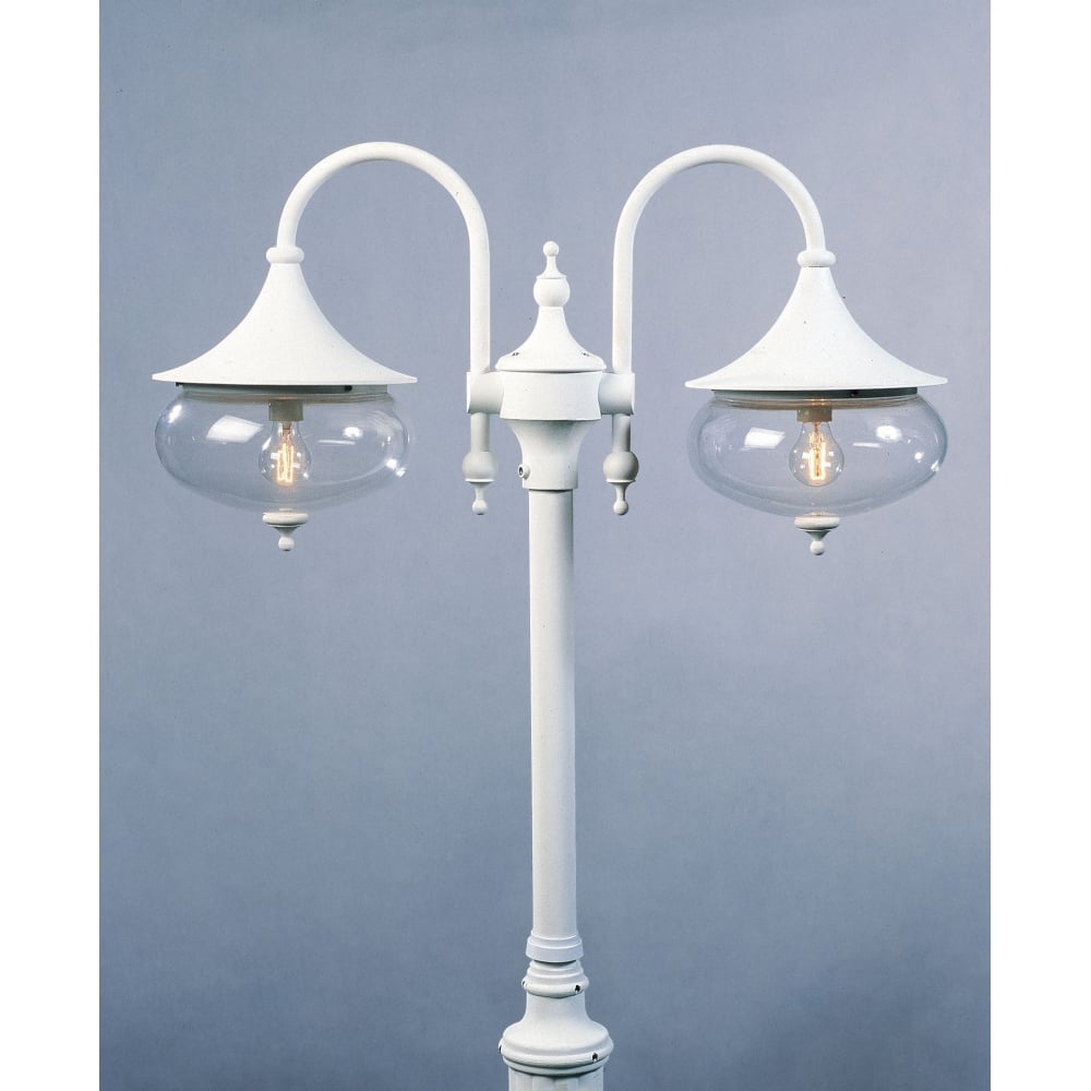 Libra Outdoor Twin Head Lamp Post