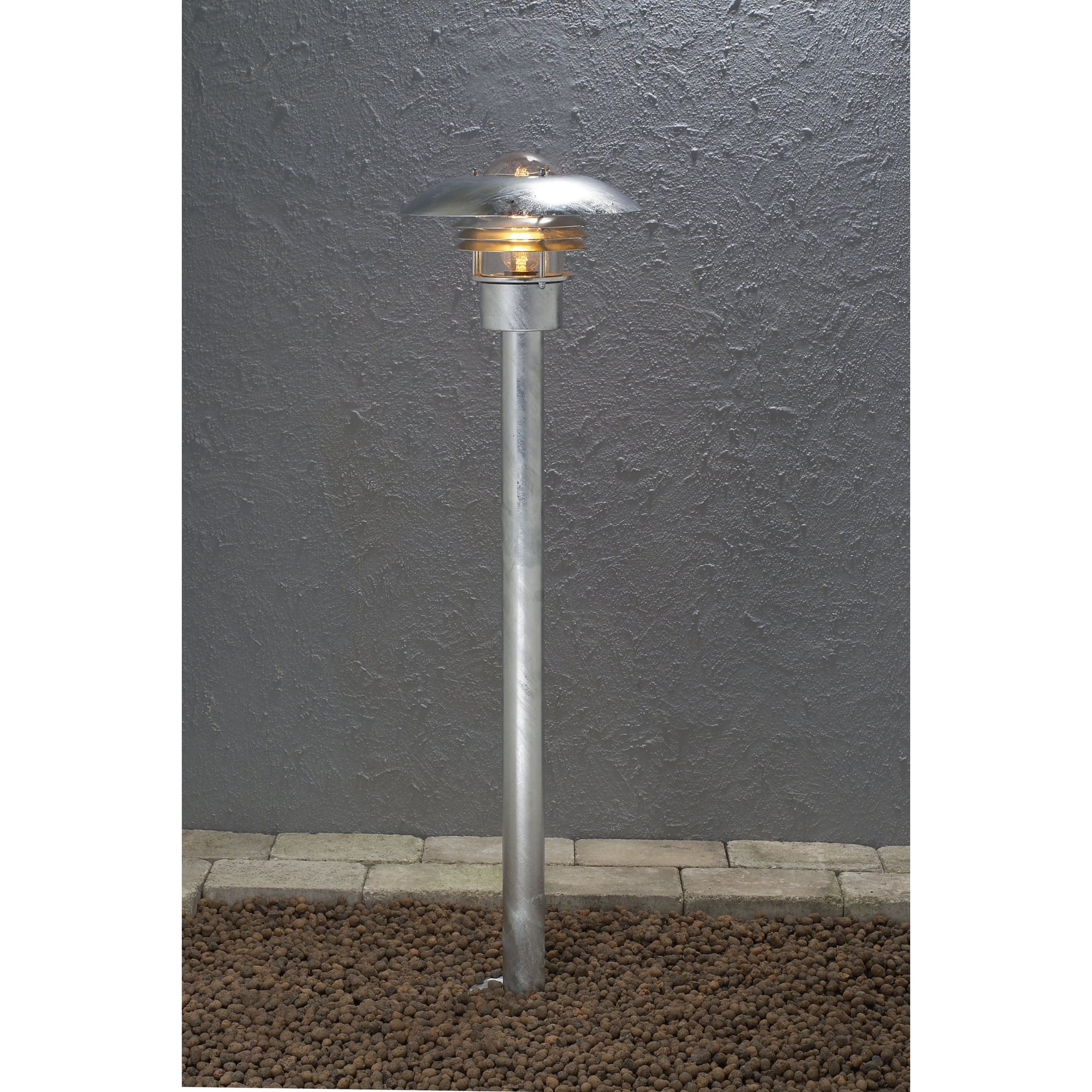 Modena Galvanised Pathway Lamp Post