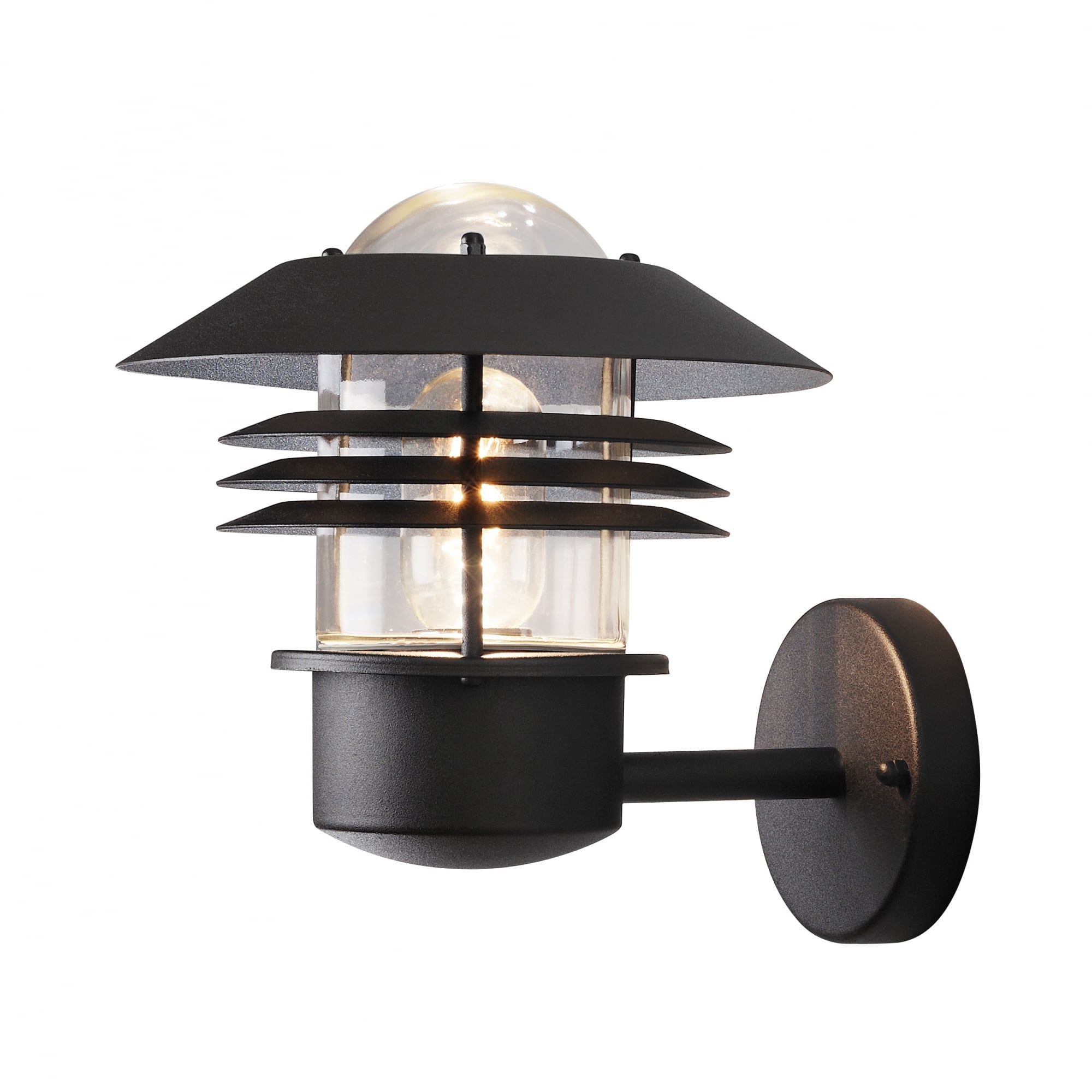 Modena Black Up Wall Light