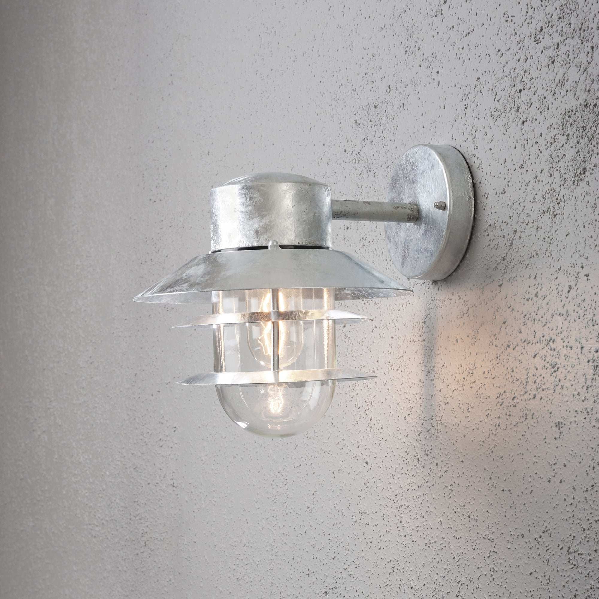 Modena Galv Wall Light