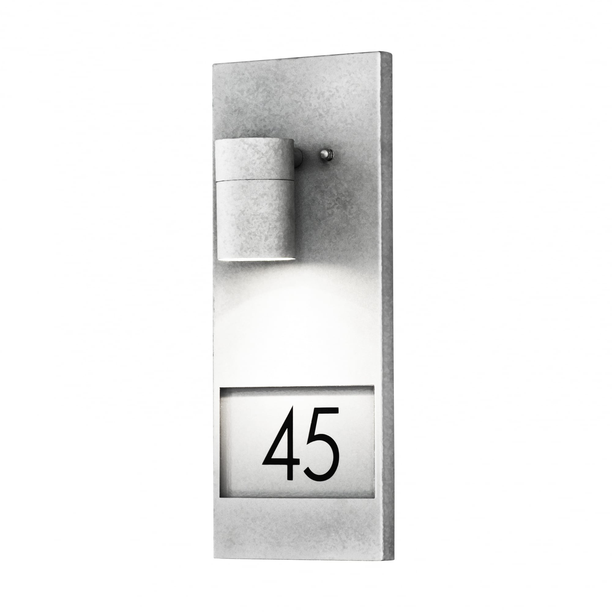 Modena Aluminum Illuminated Lit House Numbers Light