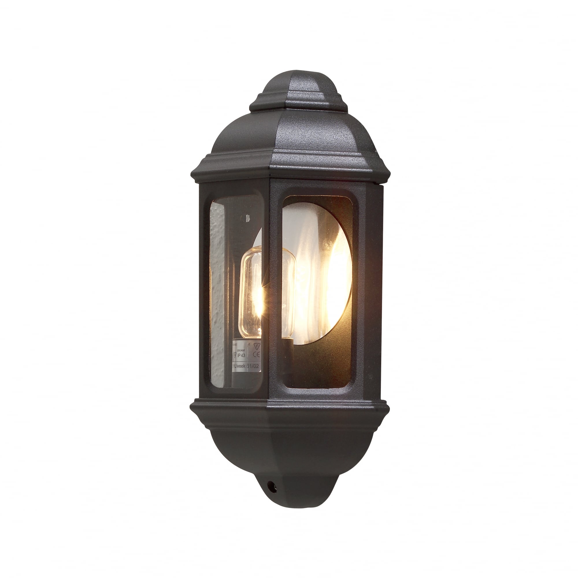 Cagliari Antique Wall Light Matt Black