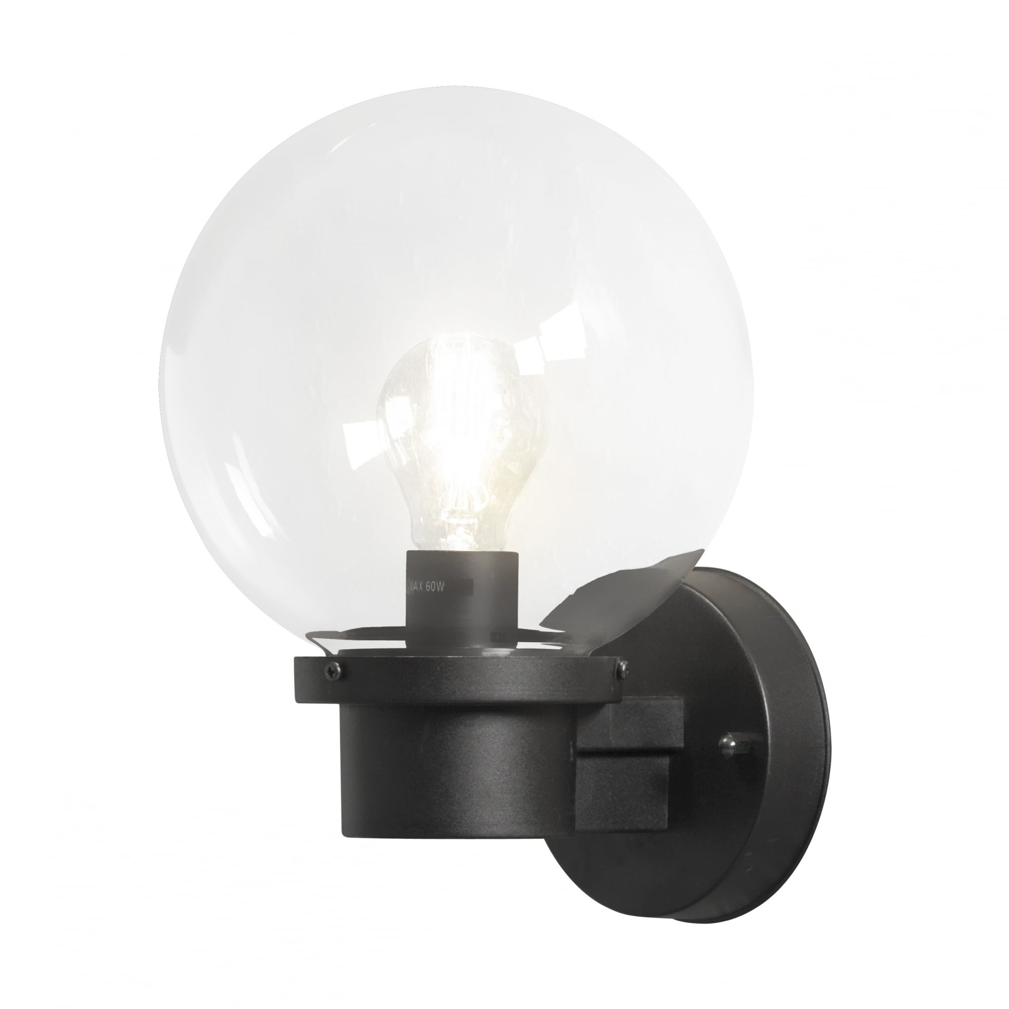 Nemi Black Wall Light with Dusk to Dawn Sensor