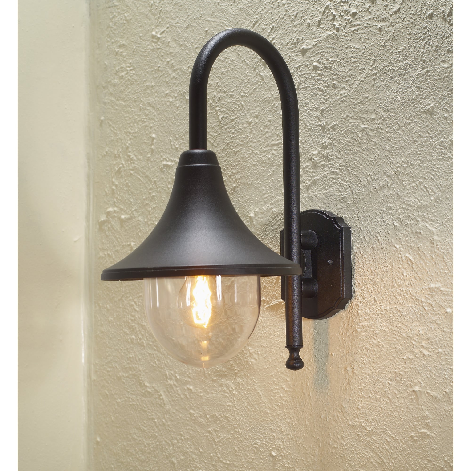 Bari Down Light Matt Black