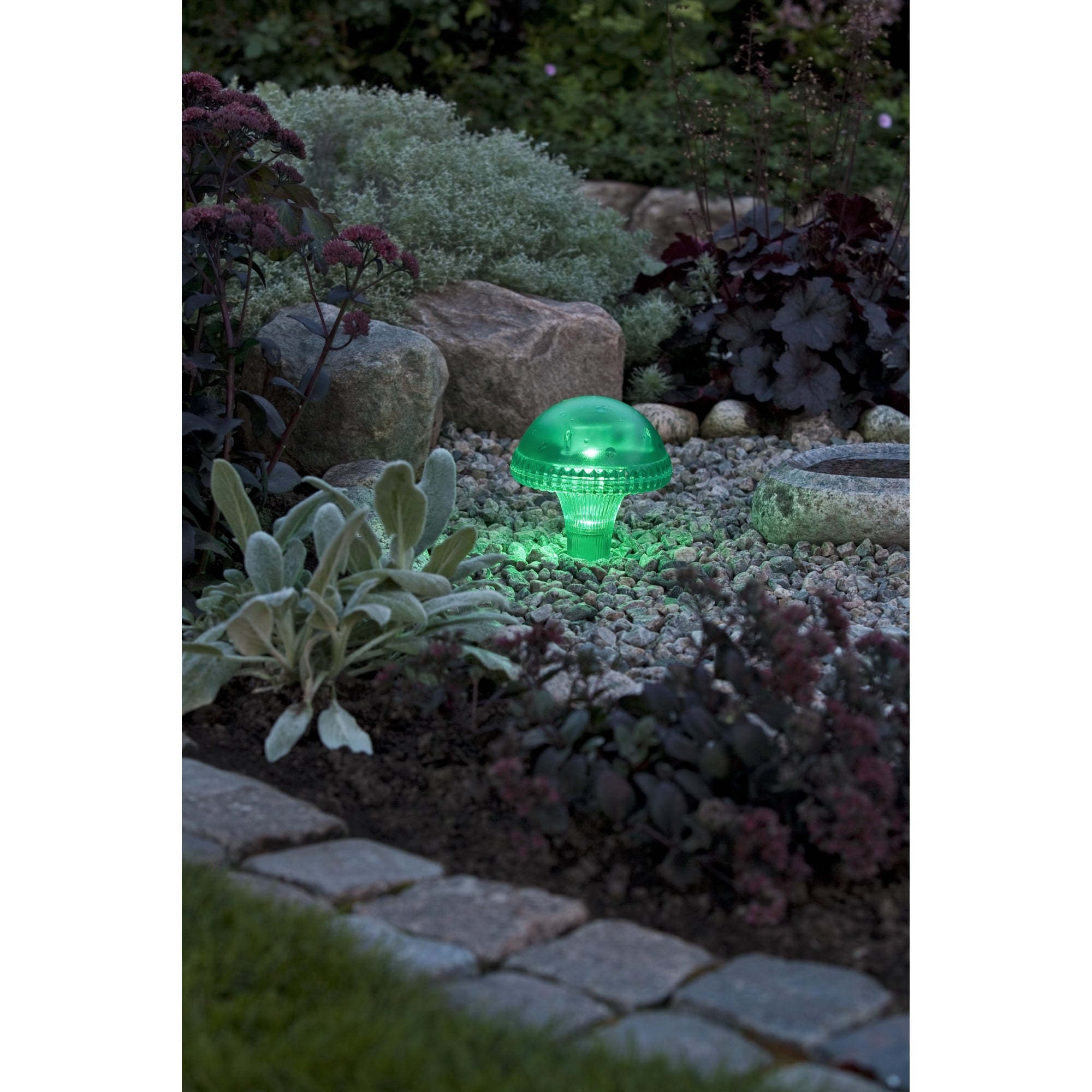 Assisi Green Mushroom Solar Light