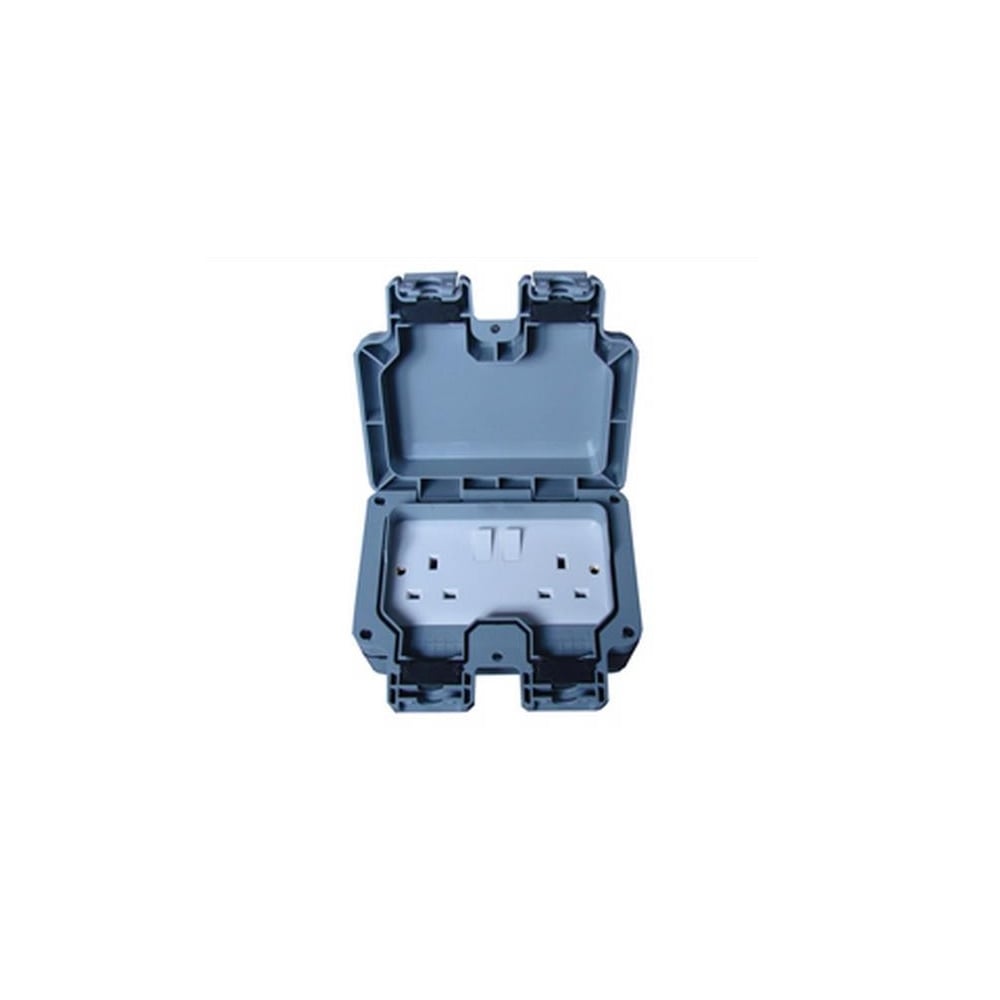 Two Gang Waterproof Socket IP65