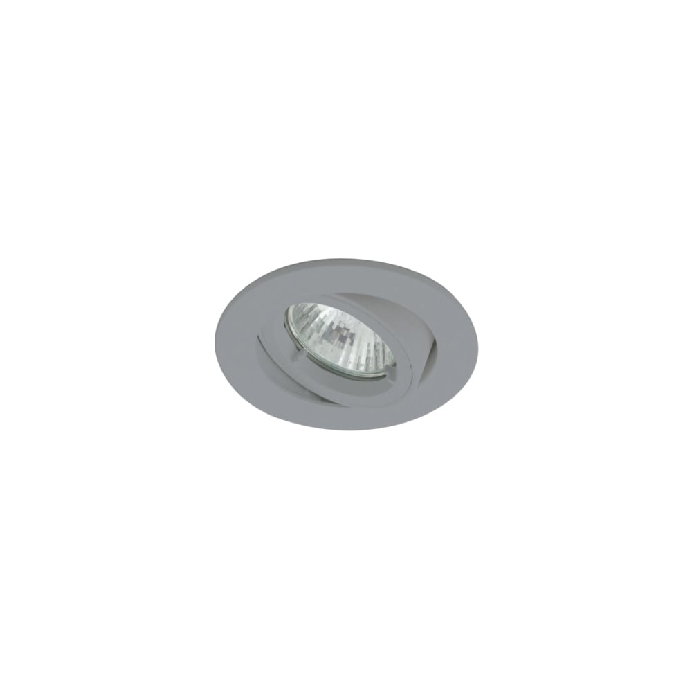 Twistlock Outdoor Soffit Lighting Downlight, Silver Grey