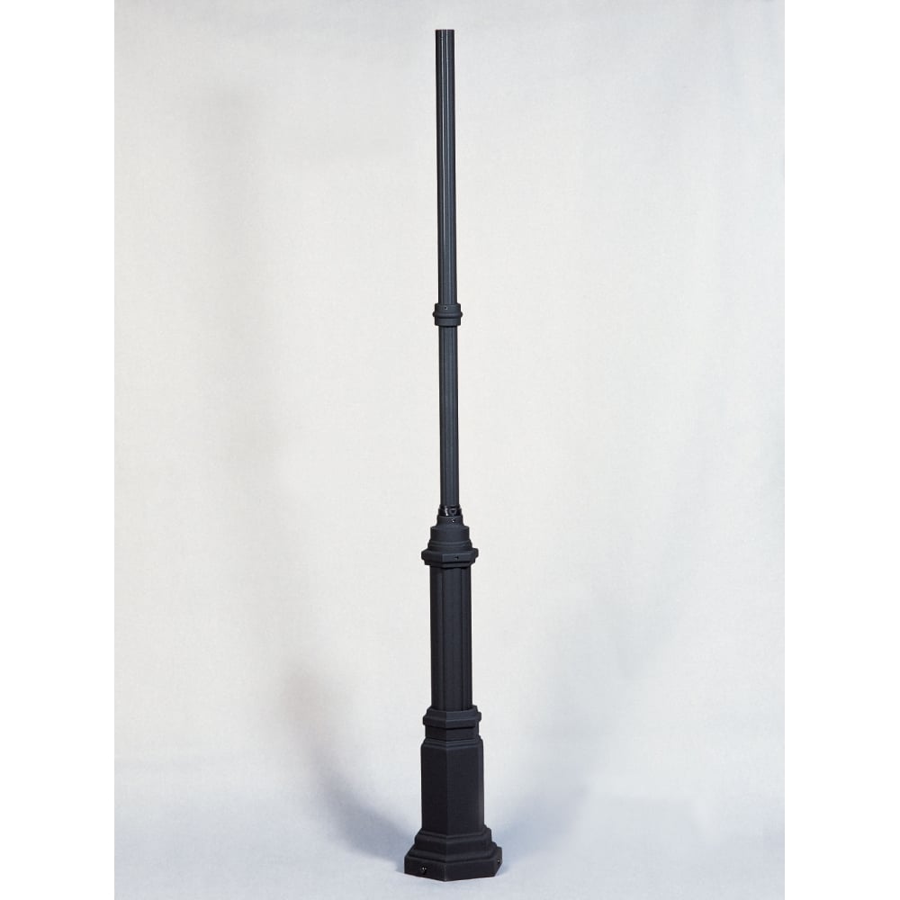 Hercules Matt Black Lantern Light Post Column, 2130cm