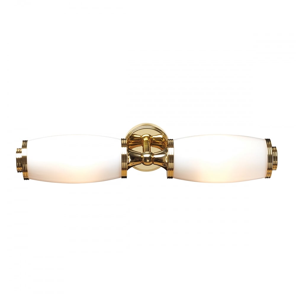 Bathroom Eliot Twin Wall Light Polished Brass