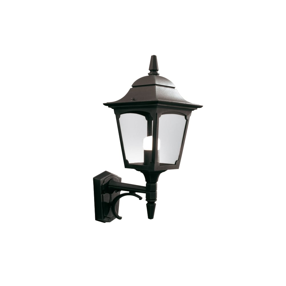 Chapel Up Wall Lantern Black