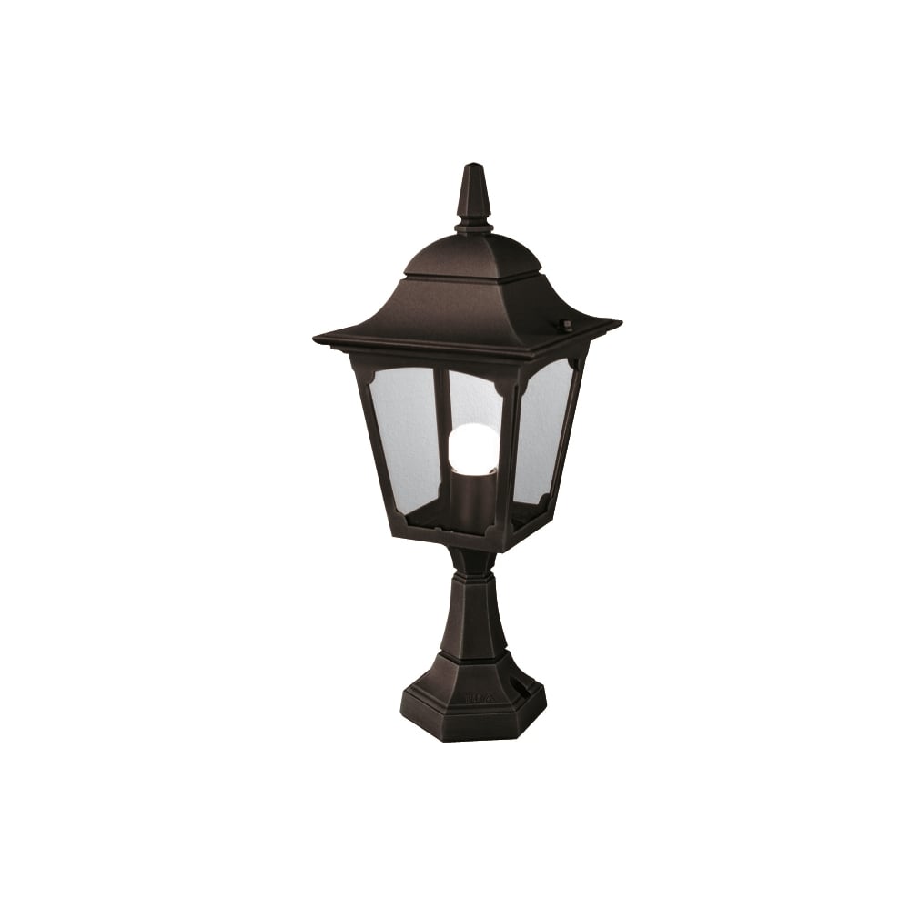 Chapel Pedestal Lantern Black