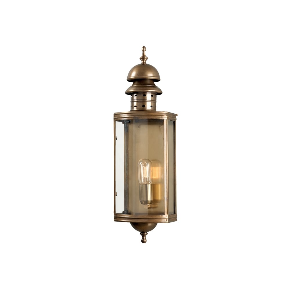 Downing Street Wall Lantern Brass