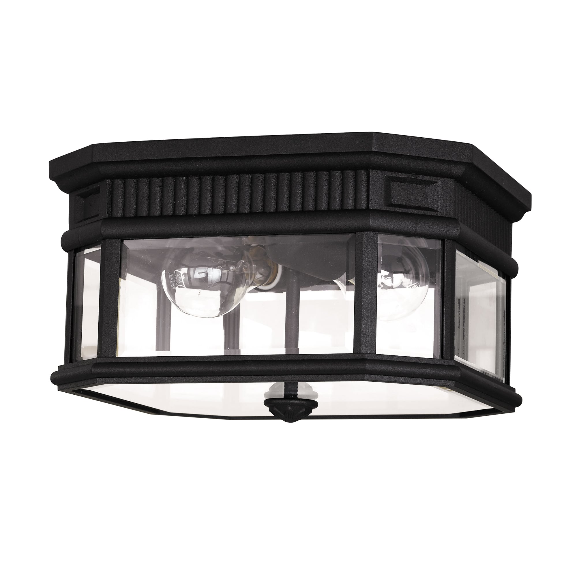 Cotswold Lane Black Hex Style Ceiling Lantern