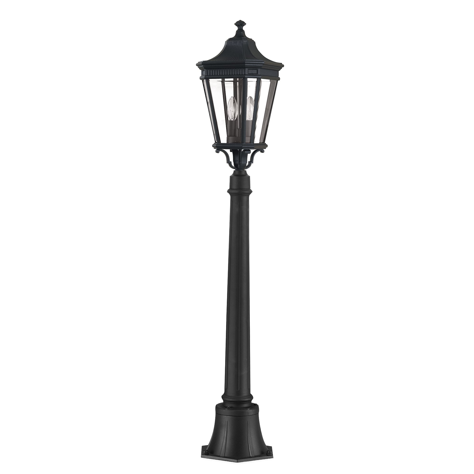 Victorian Metre High Pathway Black Post Lantern Light