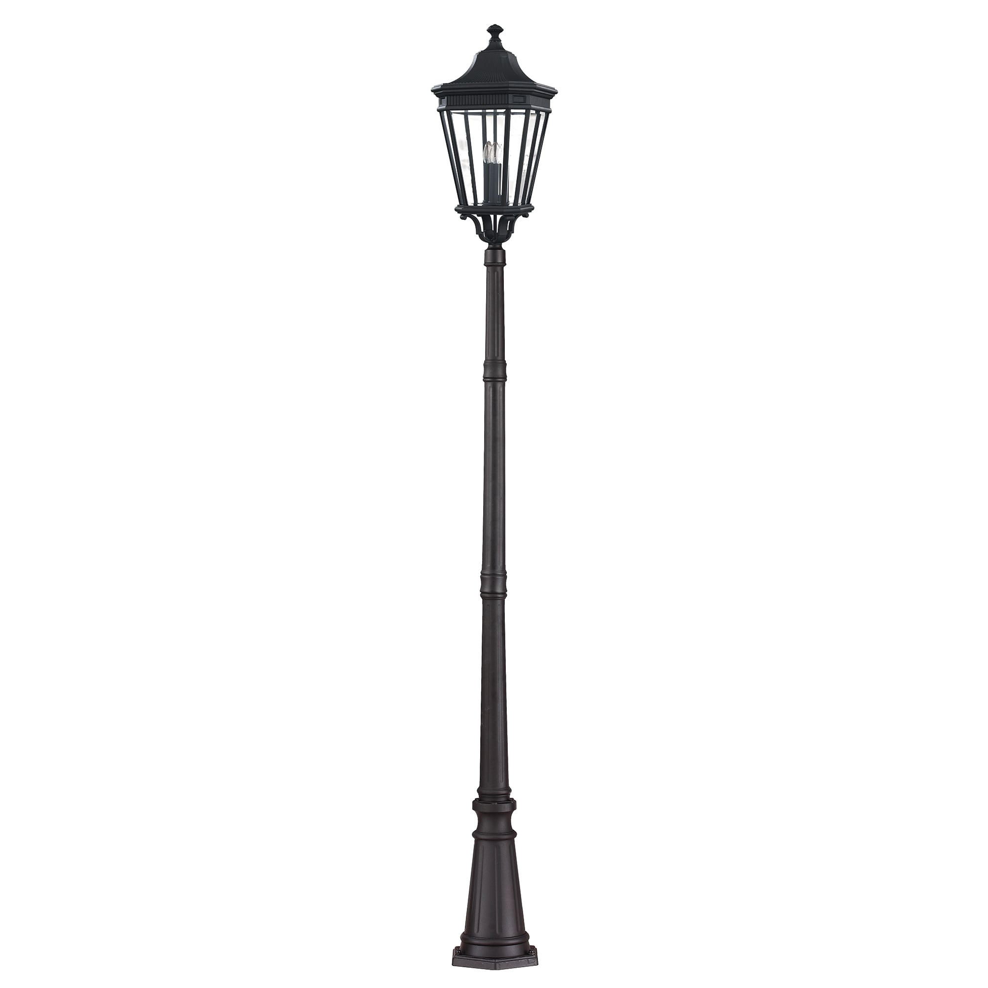 Victorian Tall Driveway Black Post Lantern Light