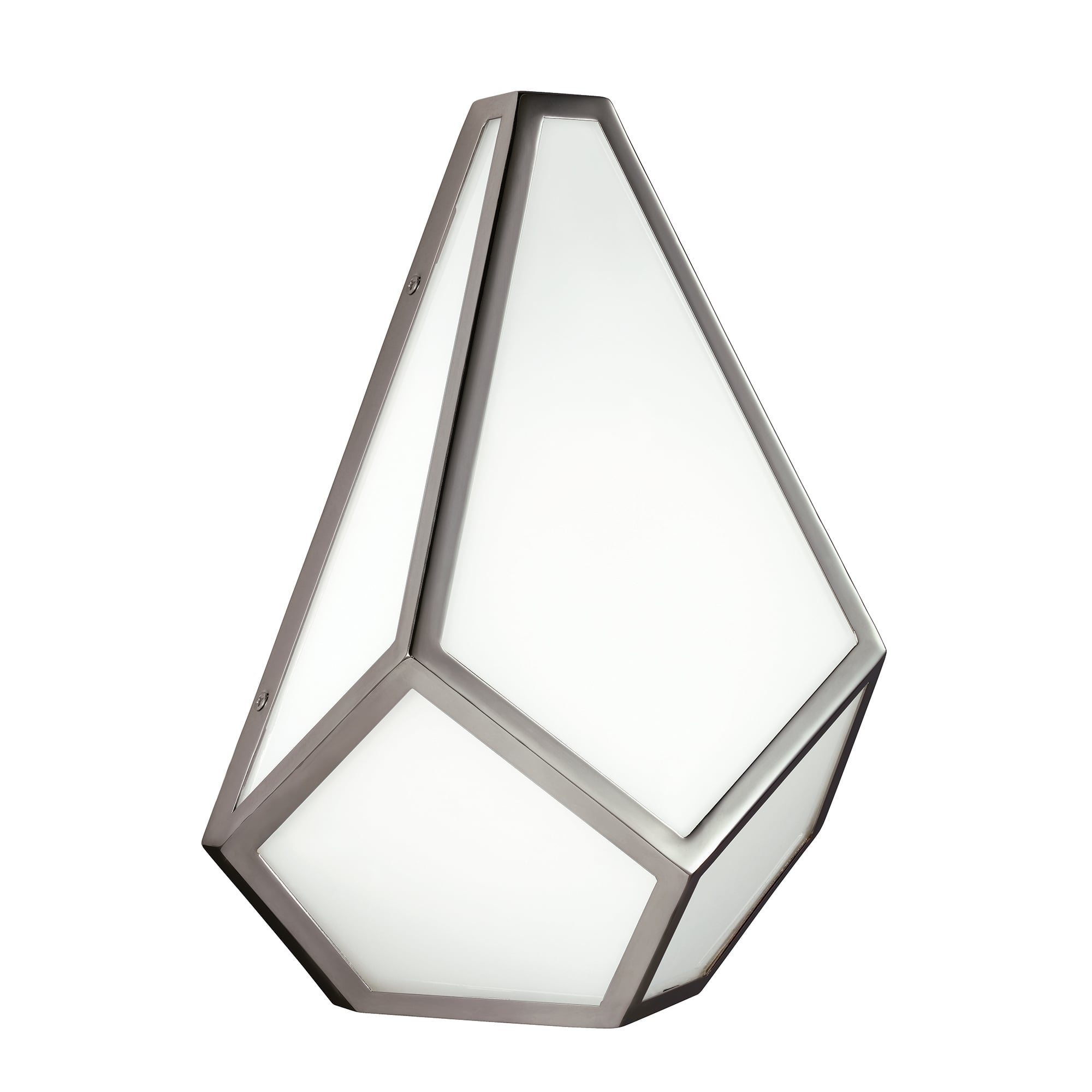 Contemporary Wall Lantern with Opal Glass