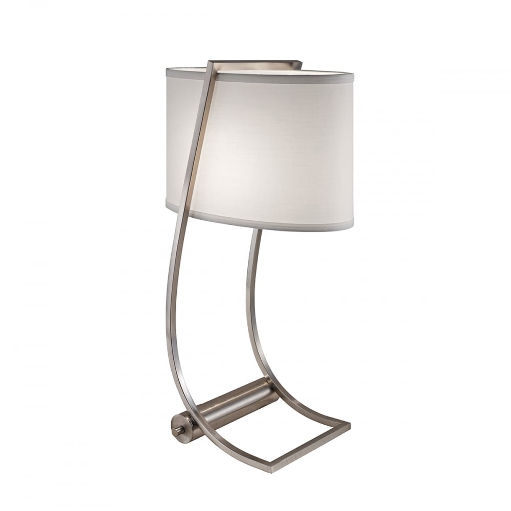 Aged Nickel Desk Lamp with Easy Access USB Port