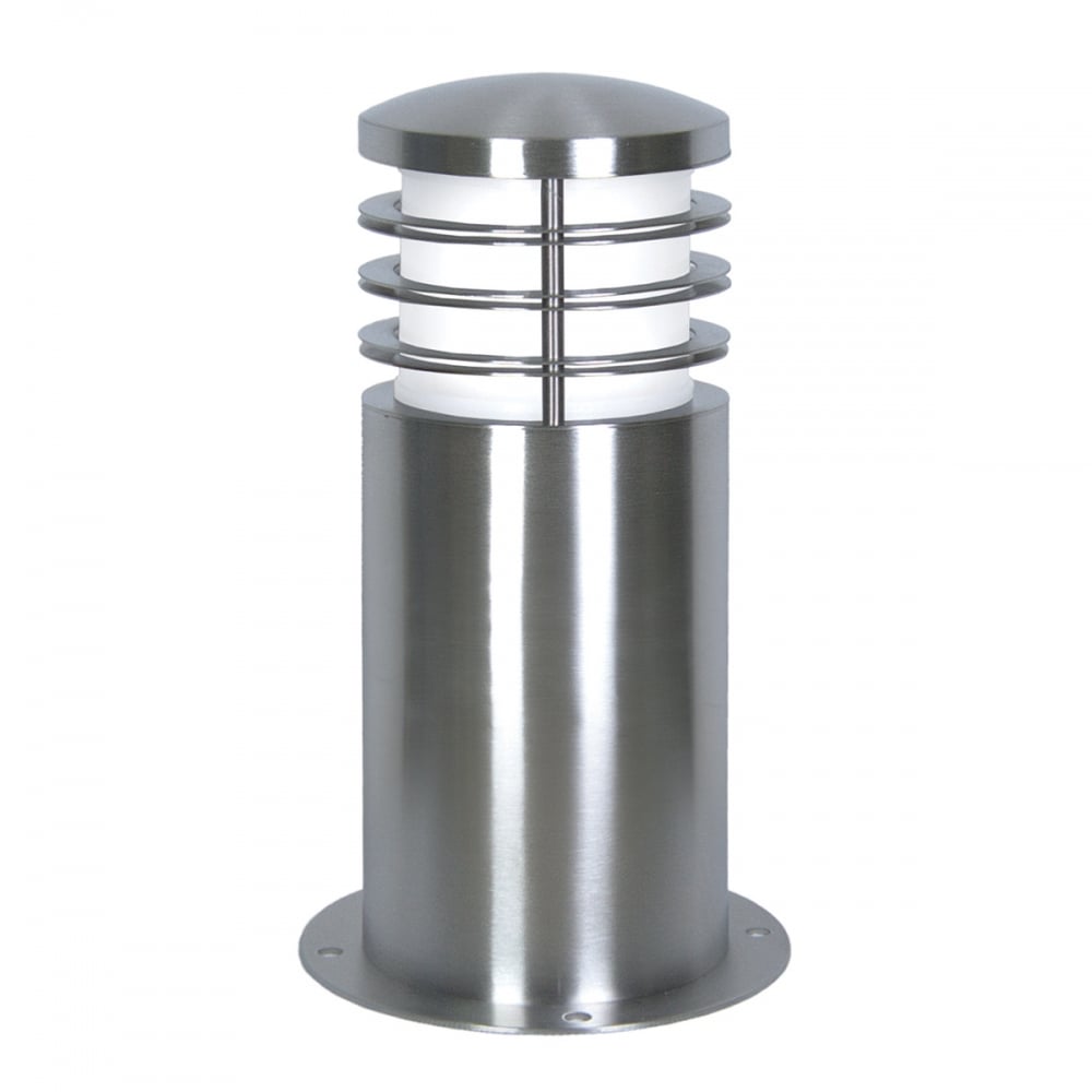 Poole Outdoor Stainless Steel Garden Post Bollard, 24cm