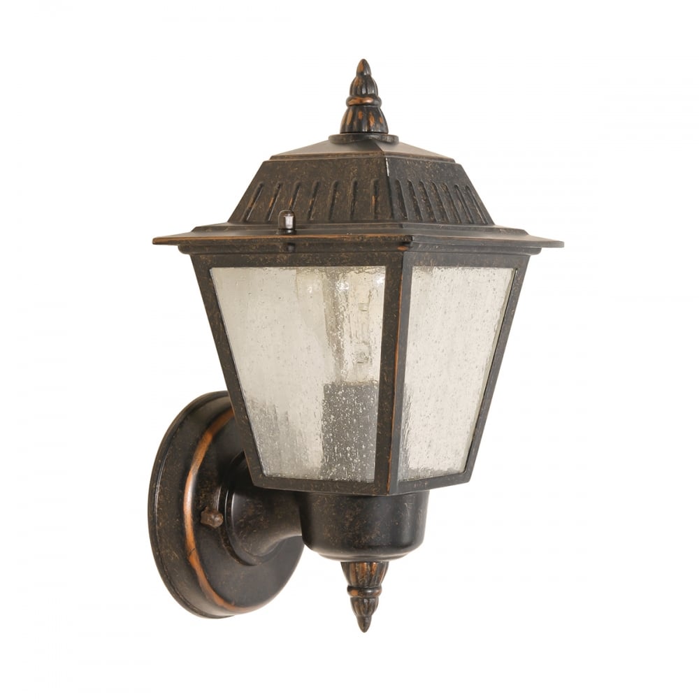 Highnam Old Bronze Up Wall Light Lantern