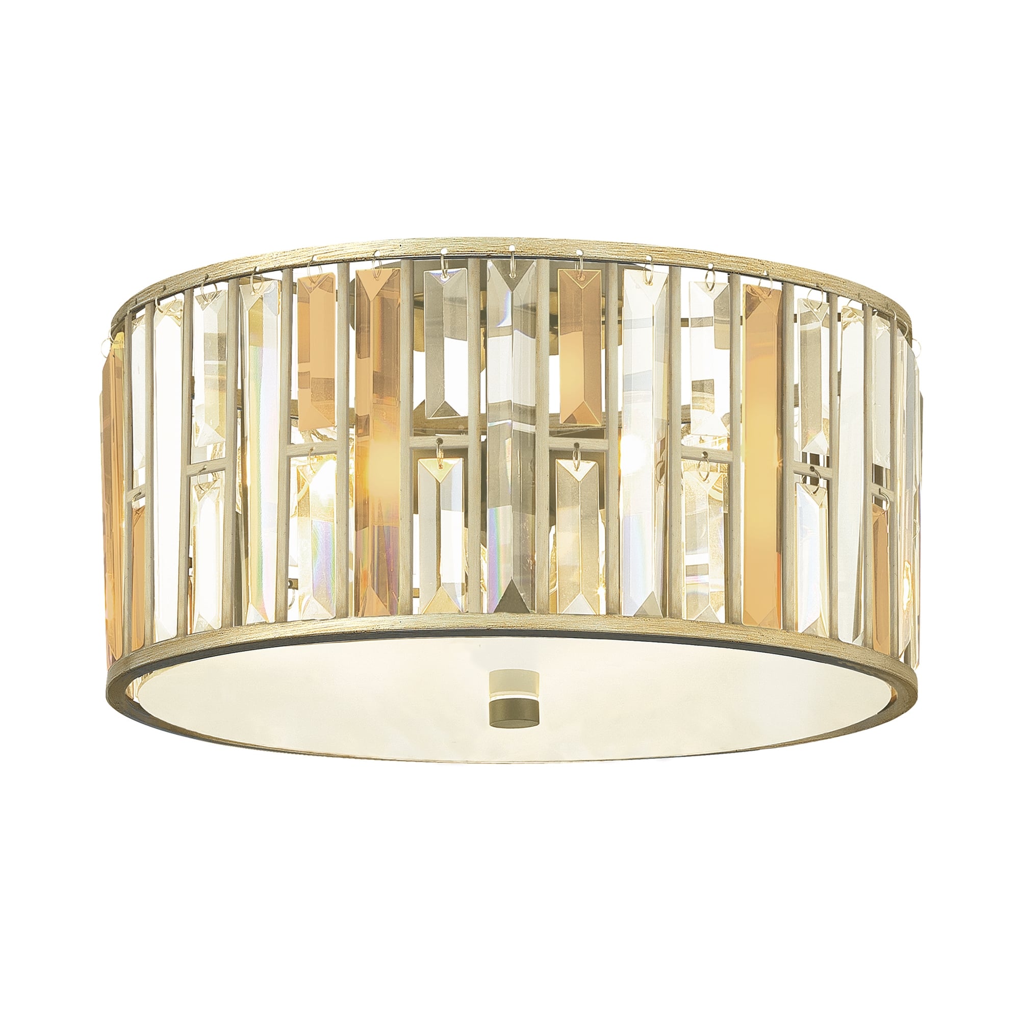 Gemma Flush Mount Silver Leaf