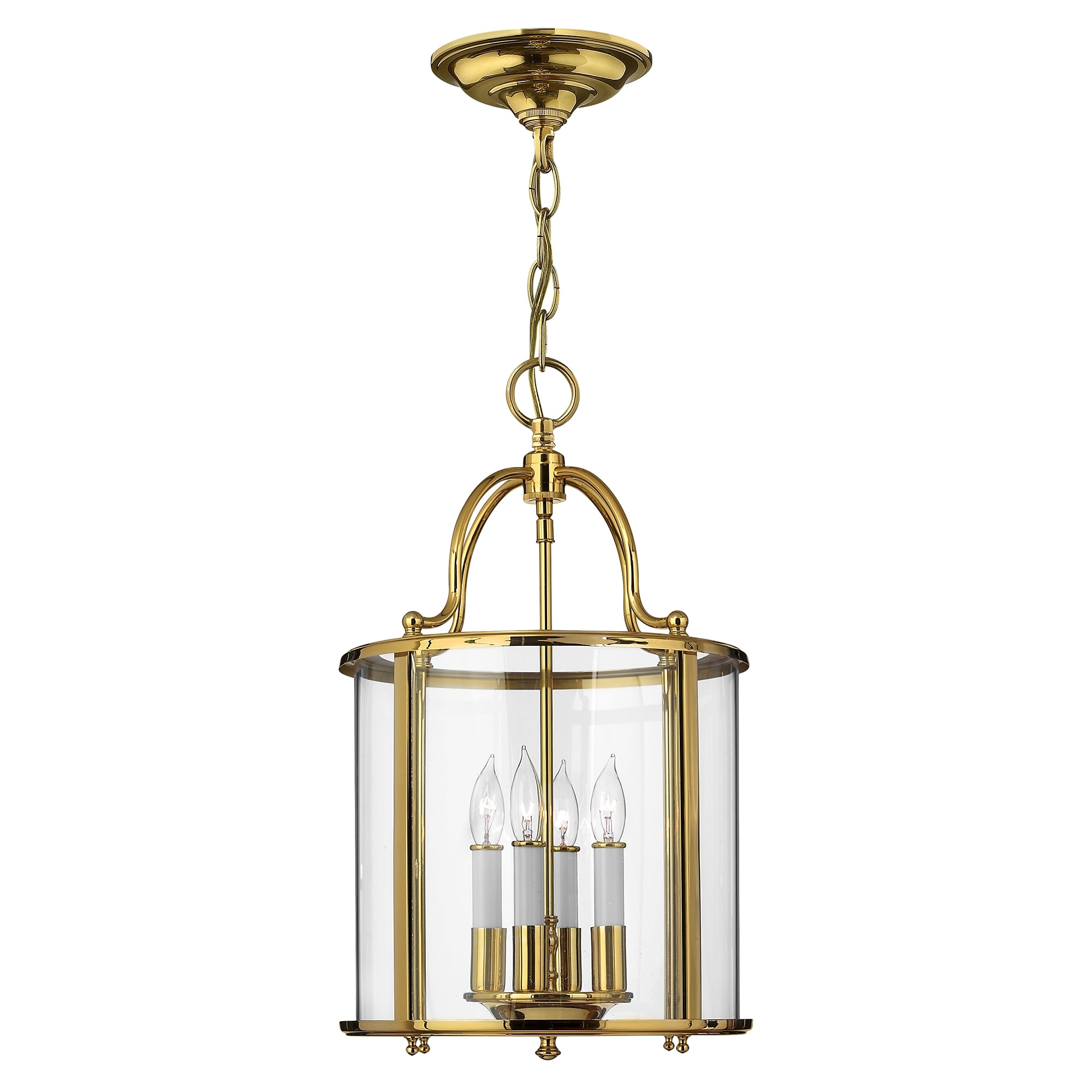 Gentry Medium Pendant Polished Brass