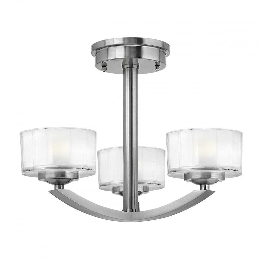 Merdian 3 Light Semi-Flush