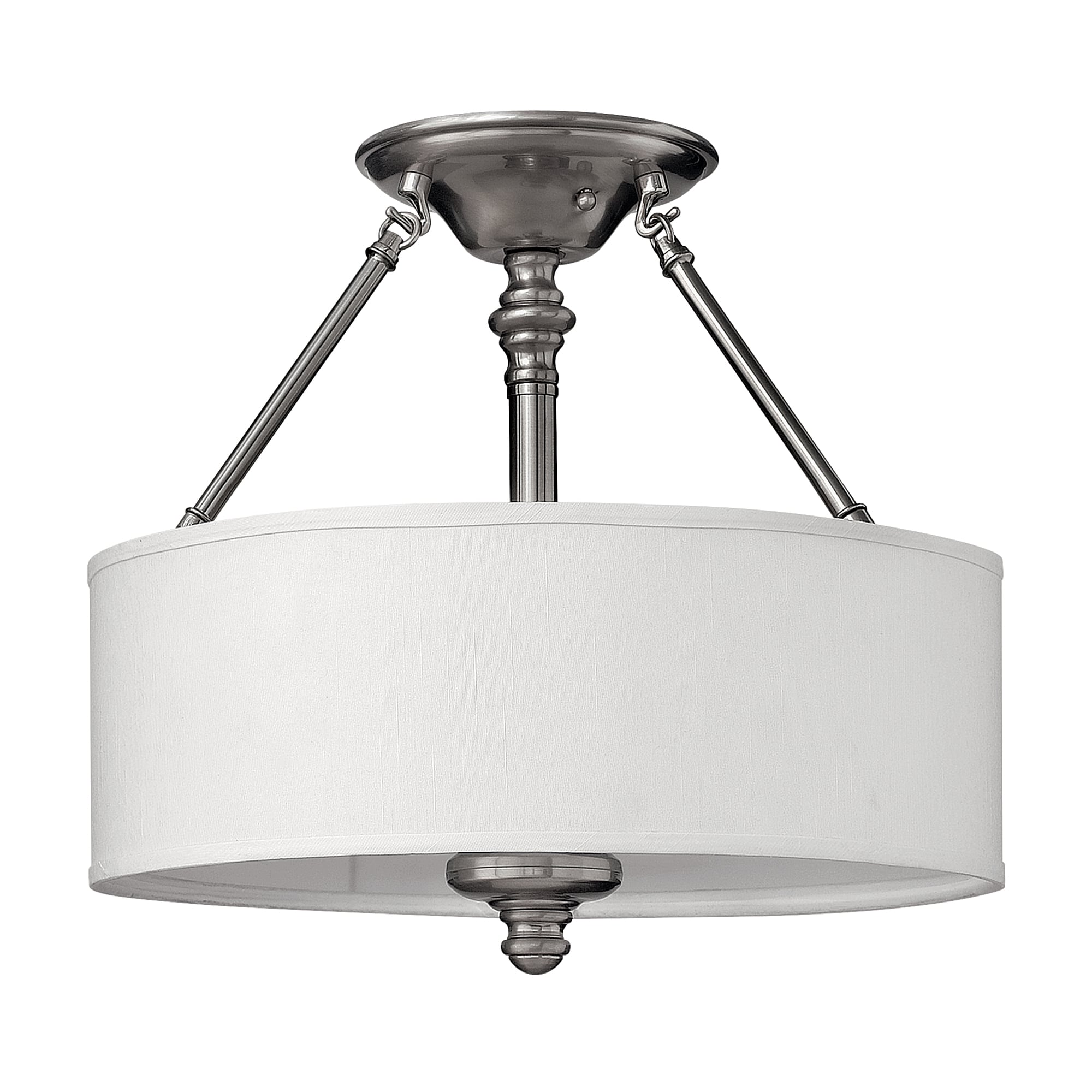 Sussex Semi-Flush 406mm Drum Shade Ceiling Light