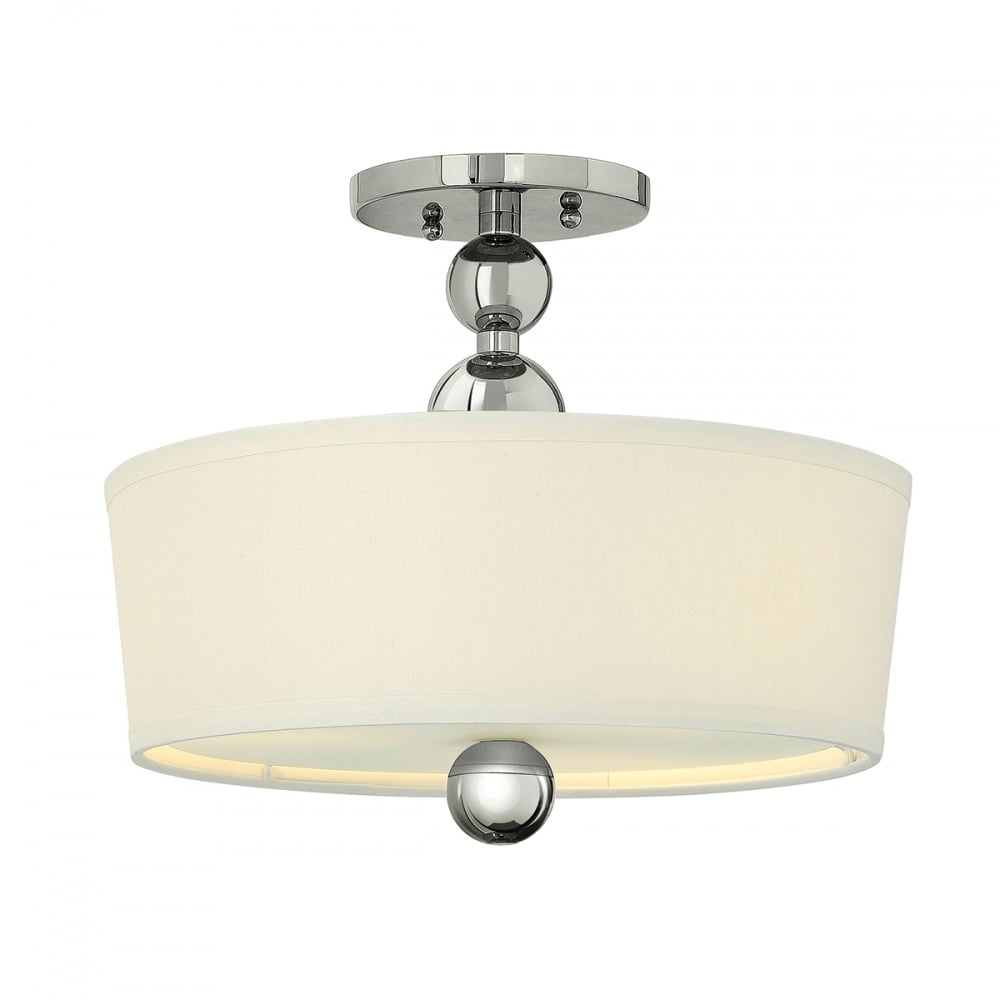 Zelda 3 Light Semi-Flush Polished Nickel