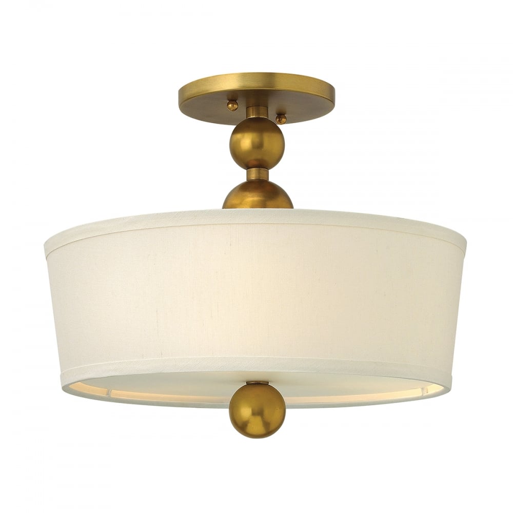 Zelda Vintage Ceiling Light Brass Finish