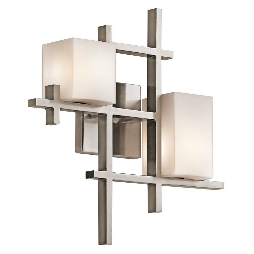 Citylights Modern Nickel Art Deco Wall Sconce