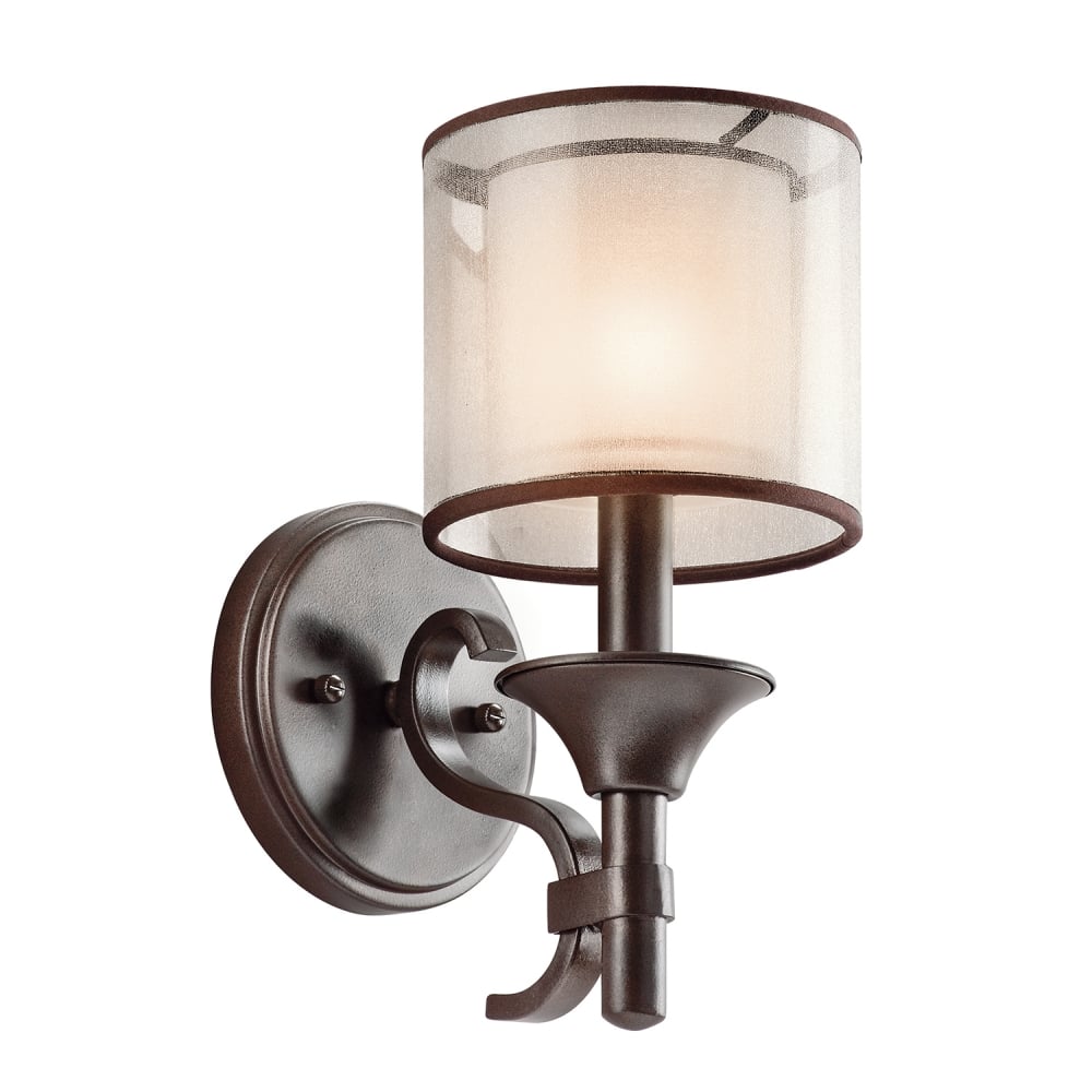 Lacey American Traditional Bronze Wall Sconce