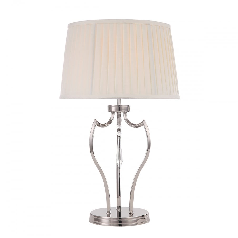 Pimlico 1lt Table Lamp Polished Nickel