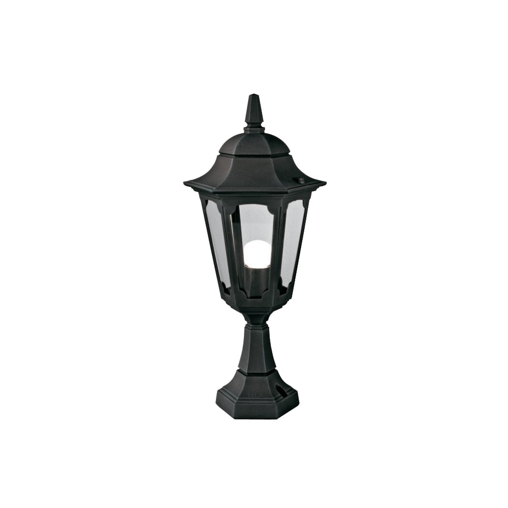 Parish Pedestal Lantern Black