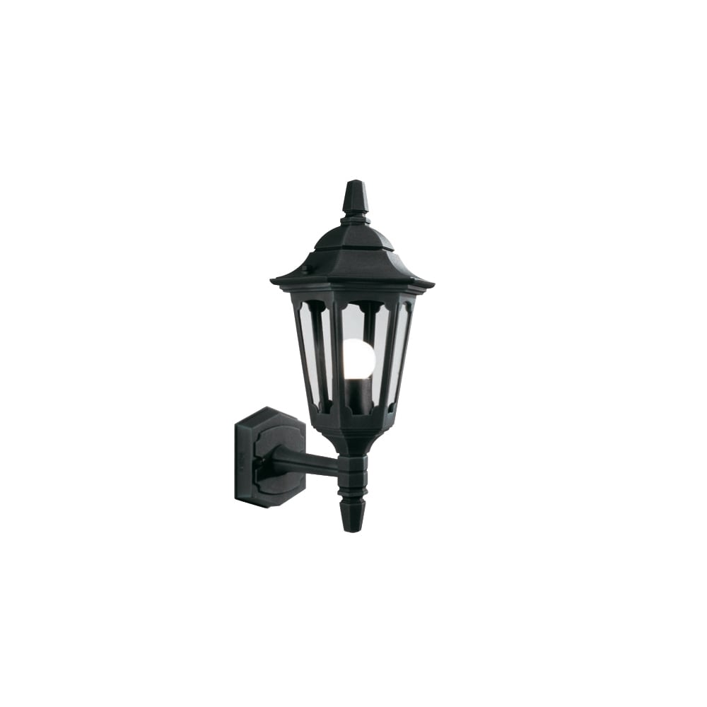 Parish Mini Up Wall Lantern Black