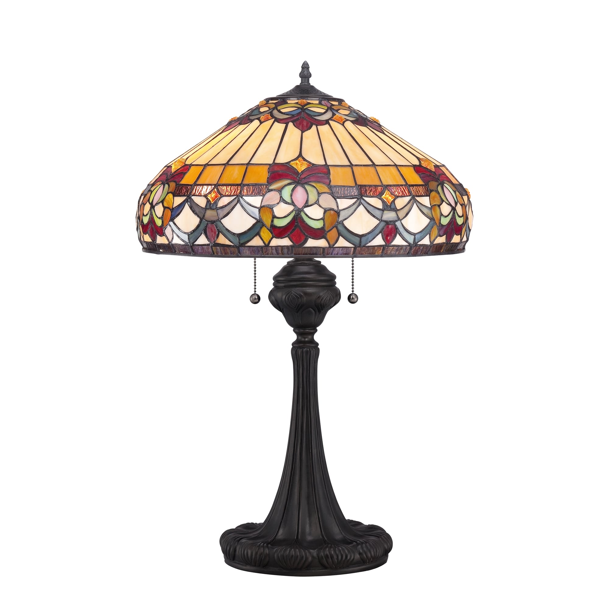 Belle Fleur Tiffany Light Stained Glass Lamp