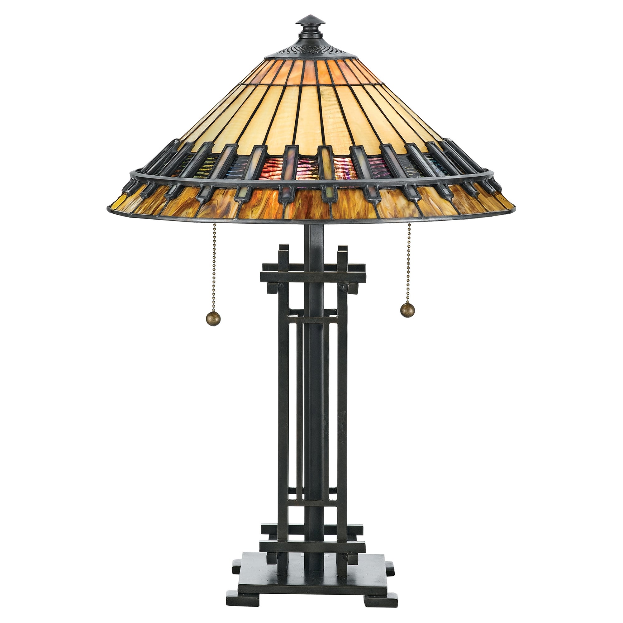 Chastain Tiffany Glass Vintage Table Lamp